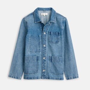 Alex Mill Britt Work Jacket Denim Chore Utility Relaxed Medium
